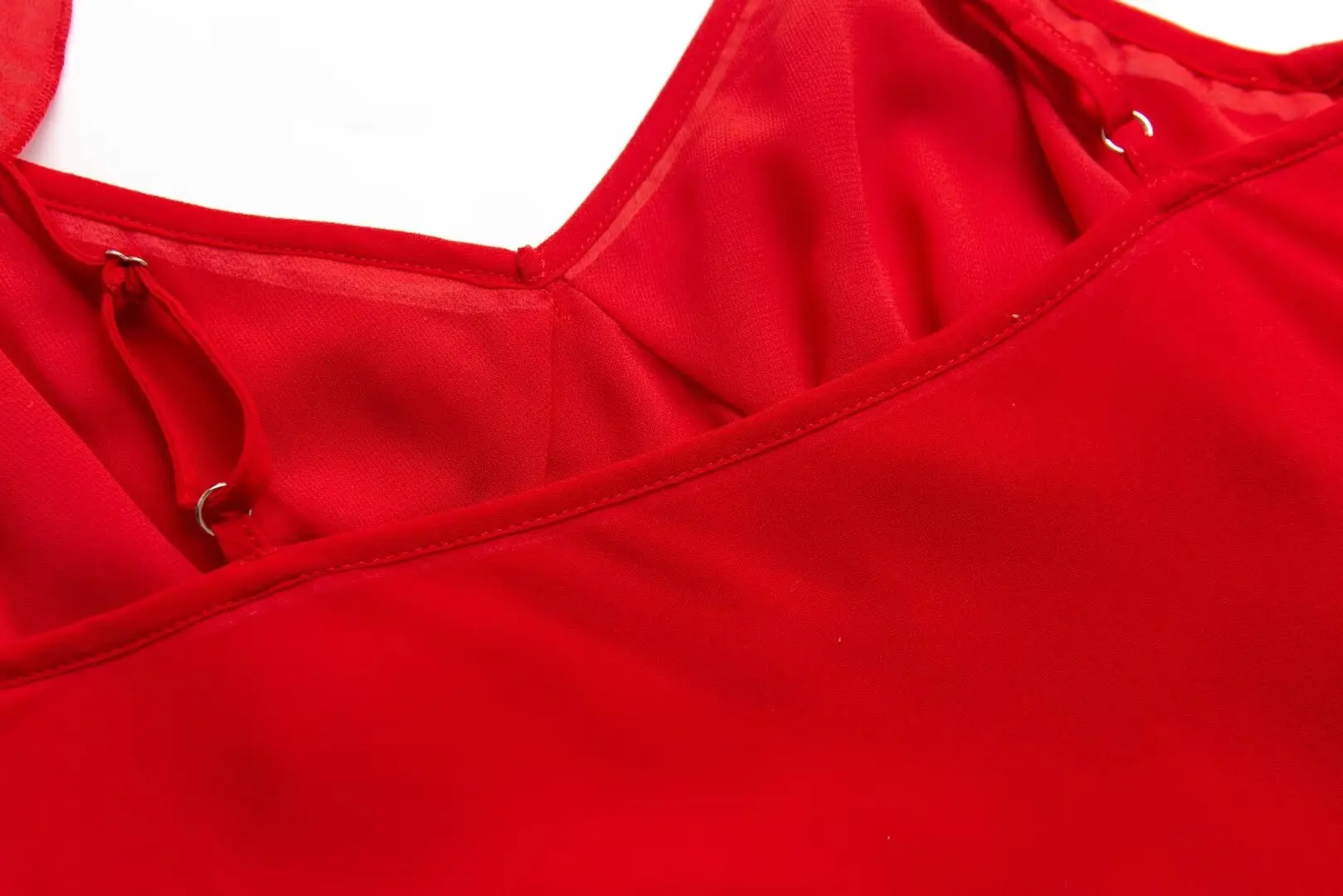 2024 Summer New Homemade Misty Elegant Gentle Sexy Style Flower V-neck Low cut Diagonal Cut Silk Dress - Image 6