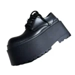 2025 Autumn and Winter New Men's Catwalk Models Platform Height Increase 10CM Personalized Designer Casual Derby Shoes