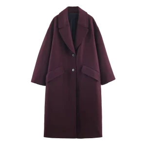 2025 Winter New Product Women's Commuting High End Collar Style Super Large Long Coat Outer Coat