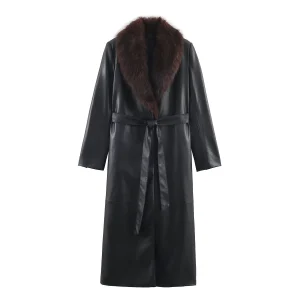 European and American style 2025 winter new product women's versatile faux fur effect coat jacket