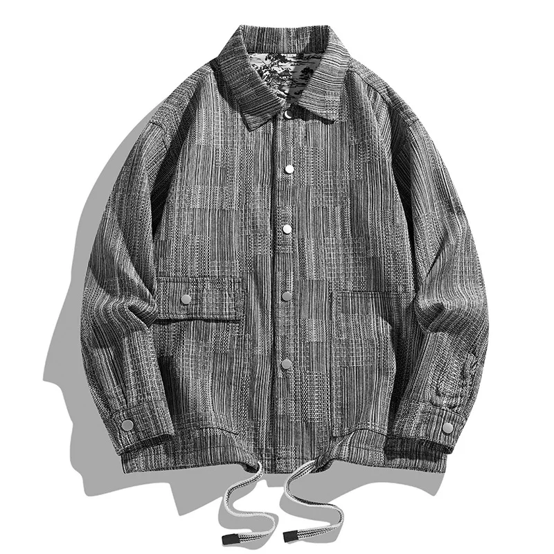 New Men's Shirt Jacket Denim Jacket Casual American Streetwear Couple's Shirt Instagram-Style Collar Korean-Style Outerwear - Image 3