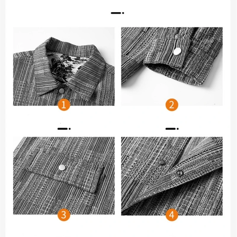 New Men's Shirt Jacket Denim Jacket Casual American Streetwear Couple's Shirt Instagram-Style Collar Korean-Style Outerwear - Image 6