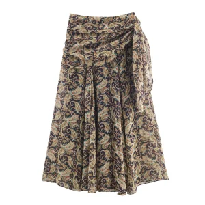 Retro design versatile commuting slimming A-line skirt for women 2025 summer outfit new casual temperament half skirt
