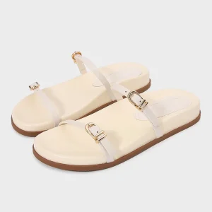 TRZA Women's shoes, fashionable buckle strap, decorative sandals, outdoor casual slippers, thick soled belt buckle, sandals