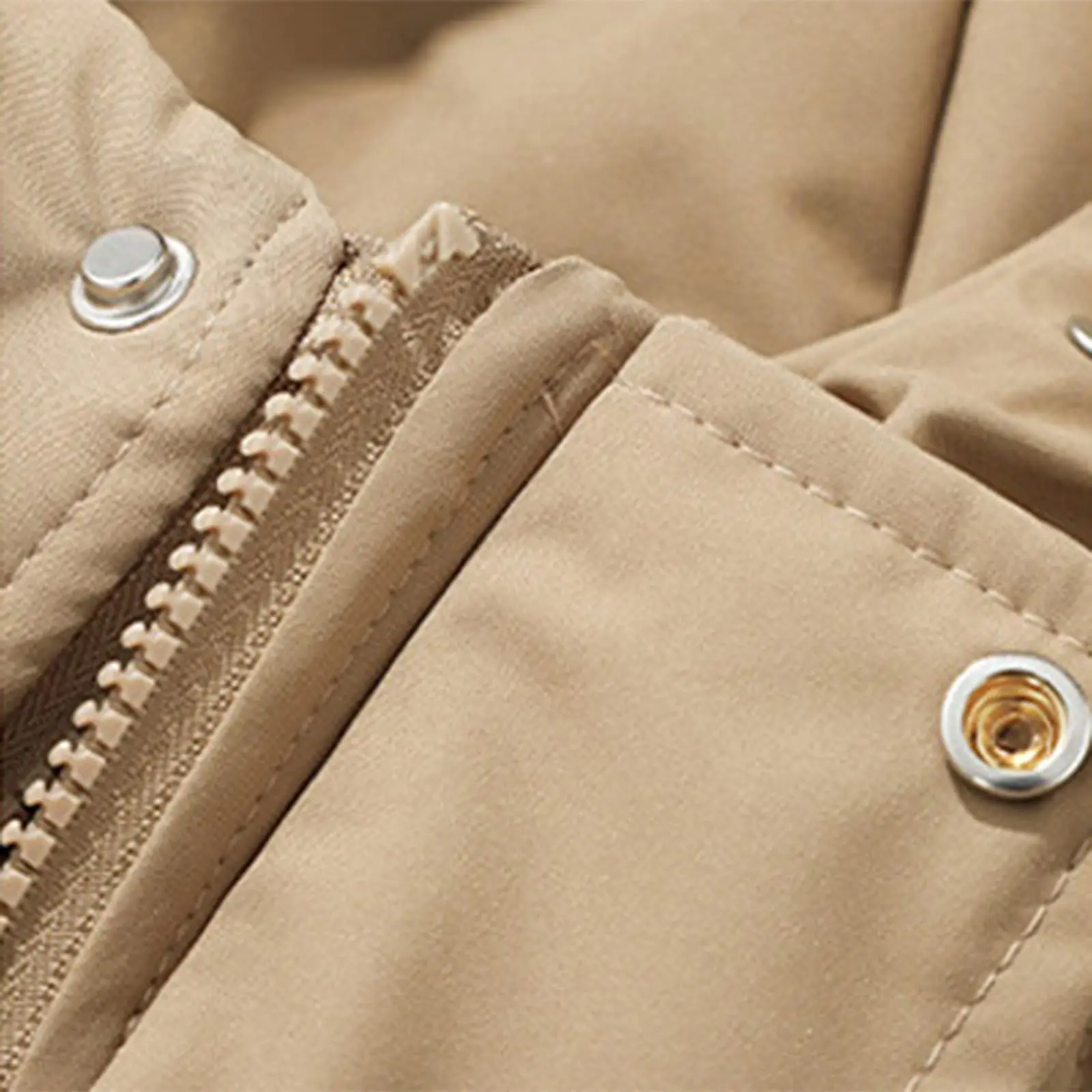 Winter Cotton Jackets For Women Thick Padded Puffer Coats Trendy Korean Style Couple Stand Collar Down Jacket Solid Plus Size - Image 4