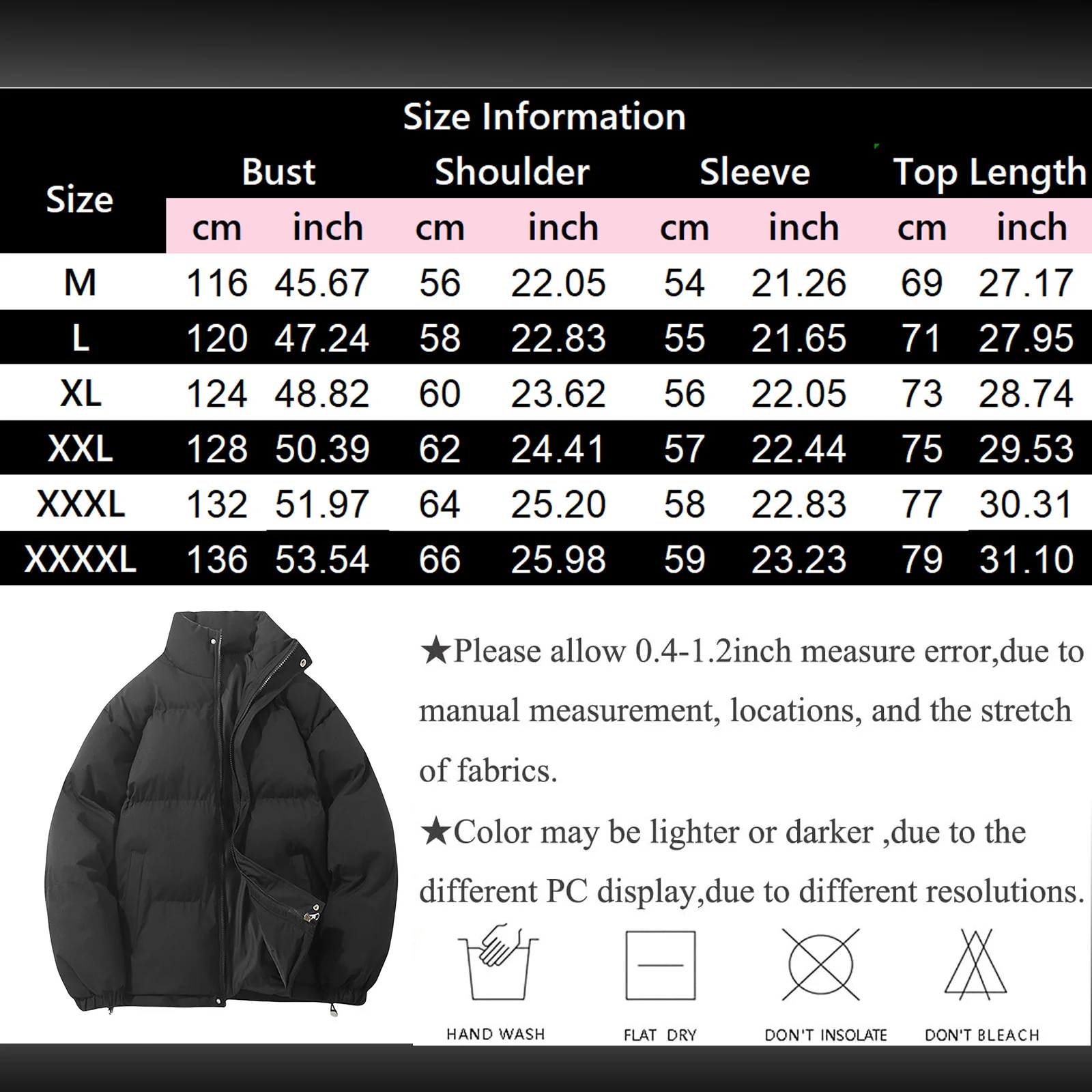 Winter Cotton Quilted Jackets For Women Fashion Down Cotton-Padded Thickened Downcoat Casual Parkas Couple Loose Fit Outerwears - Image 6
